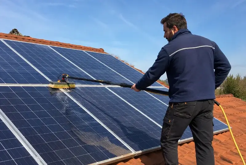 Nettoyage et entretien de panneaux solaires à Fournès